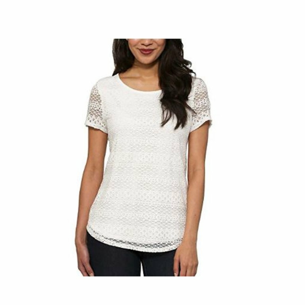 Leo & Nicole Lace Overlay Top